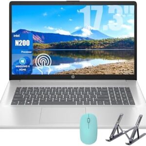 HP 17 Laptop, 17.3'' Touchscreen Display, Intel Quad-Core N200 Processor, 32GB RAM, 1TB SSD+128GB SSD, Webcam, Number Keypad, Windows 11 Home, Fatcayes Accessory, Sliver (Renewed)  ElectronicsRufus AIRufus AI