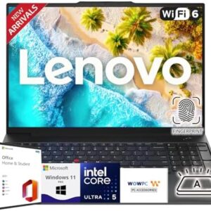 Lenovo Newly Released 16" WUXGA Thinkpad E16 Laptop(2025/2026 Edition) with Microsoft Office, Intel Core Ultra 5 125U, 64GB RAM, 1TB SSD, Backlit Keyboard, Fingerprint Reader, Windows 11 Pro, WOWPC : Electronics
